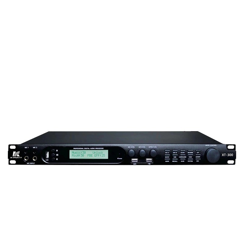 Efector de pré-escenário de alto desempenho Processador de Karaoke Controle remoto infravermelho XT-300